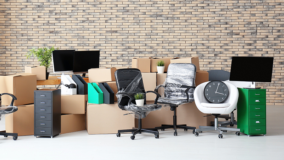 Office equipment including two chairs, 2 monitors, 2 filing cabinets and several packed boxes ,Office equipment including two chairs, 2 monitors, 2 filing cabinets and several packed boxes 