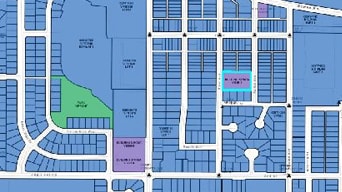 Blue street map