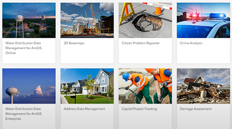 A webpage with resource cards