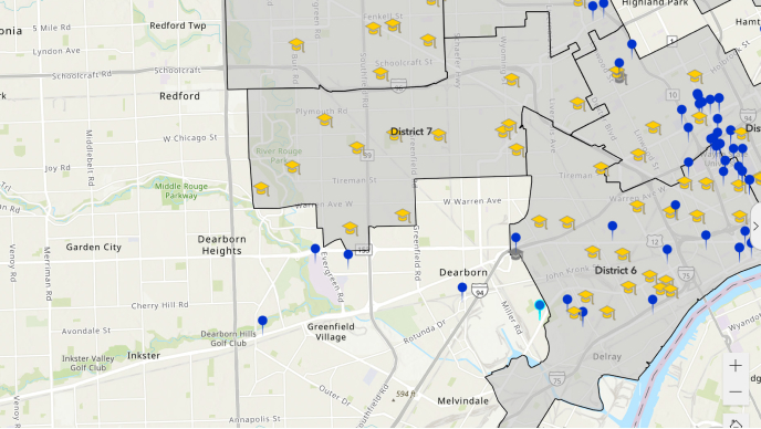Map of school information 