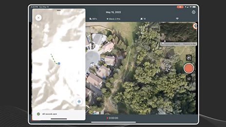 Dashboard showing live fire operations tracking. 